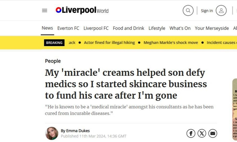 My miracle products helped my miracle babe
