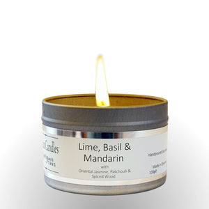 Lime, Basil and Mandarin Soy Wax Candle & Waax Melts