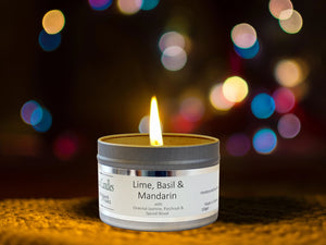 Lime, Basil and Mandarin Soy Wax Candle & Waax Melts